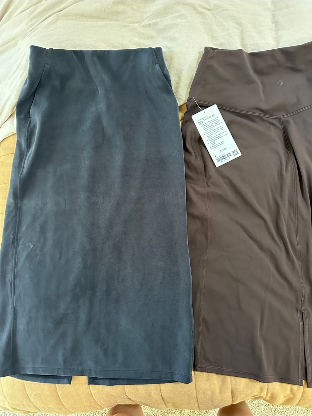 lululemon athletica Pencil Skirt Duo — Charcoal and Dark Brown - Picture 3 of 10